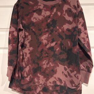 Isabel Maternity Maroon and Black Camouflage Sweatshirt